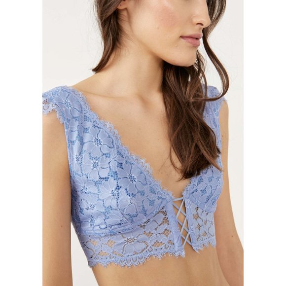 Free People Other - 🎉LAST CHANCE🎉 NWT Free People In The Clouds Longline Bralette / Cornflower